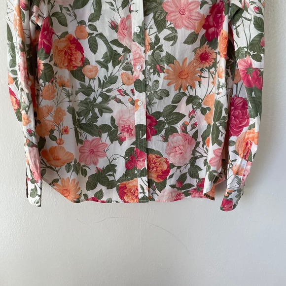 Talbots L/P  Floral Buttondown top - Picture 4 of 8